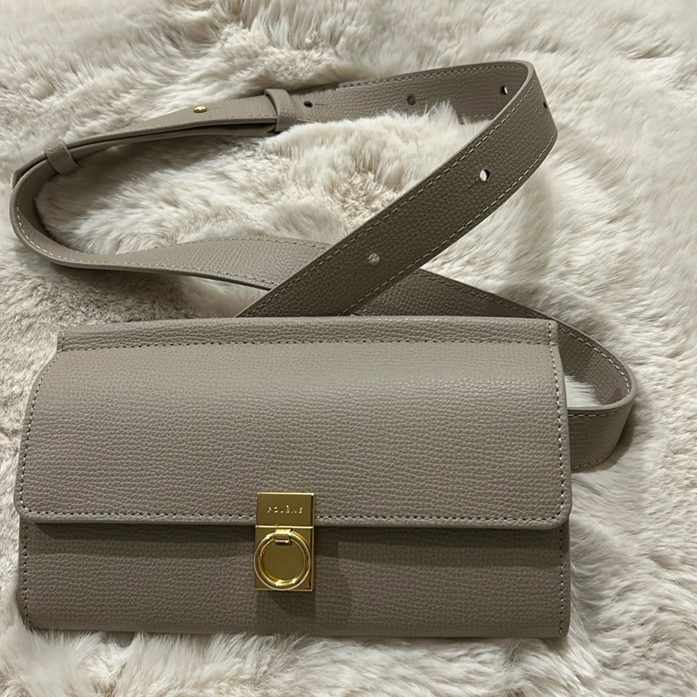 Numéro Sept Belt - Taupe Textured Leather ONLY WORN ONCE